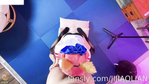 专操极品嫩妹大神【鸡教练】✅魔鬼身材超紧小嫩逼Cos玉藻前爆操，自己女上坐着鸡巴来回摇摆，清纯与风骚并存