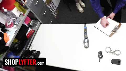 Japanese Girl Thief Caught Stripped And Fucked By Security