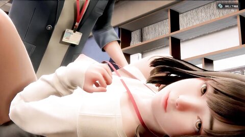 Room Girl Office Lady Is Giving Her Colleague Blowjob And Sex On Chair