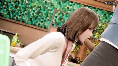Room Girl Office Lady Is Giving Her Colleague Blowjob And Sex On Chair