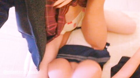 Girlfriends Rubbing Panties After School Party Scissoring Pussy Lesbian