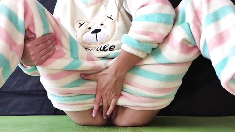 *** With Small Tits In Pajamas Masturbate Pussy And Squirting Or