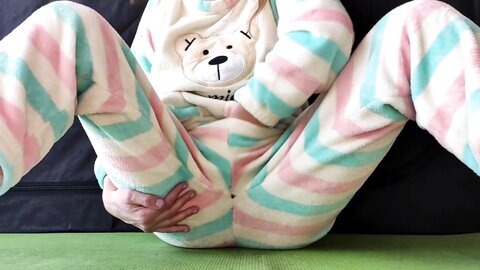 *** With Small Tits In Pajamas Masturbate Pussy And Squirting Or