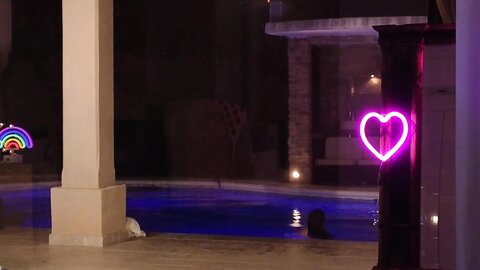 Hot Brunette Swim Naked In The Pool