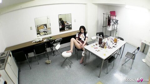 Skinny Japanese Teen Seduce To Uncensored Defloration Creampie Sex By Classmate