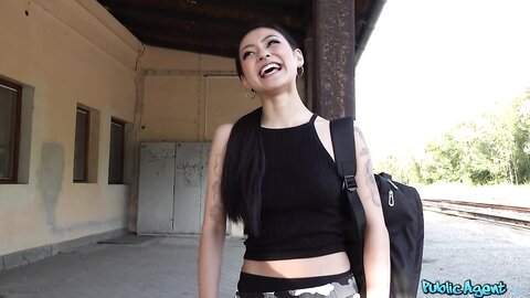 Rae Lil Black Japanese Beauty Fucks For Cash