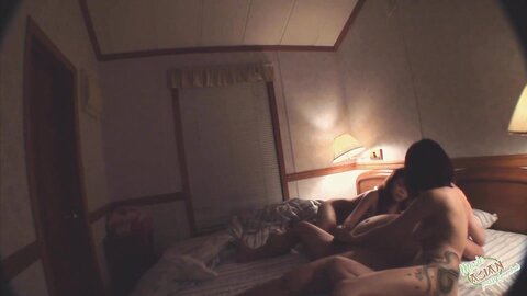 Brunette Asian Girl Is Fed Loads Of Cum By A Chubby Guy In A Threesome