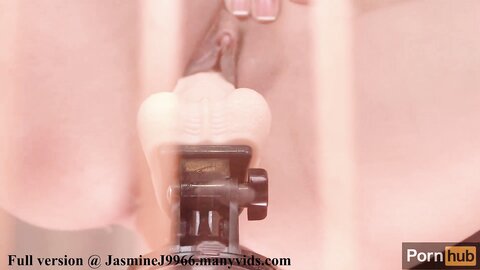 Asian Girl Riding Dildo Big Squirt From The Bottom