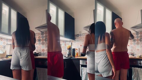 She Was So Horny And Underrupt My Cooking S***s