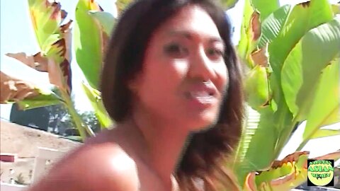 Asian Nette And White Blonde Take Turns Taking Deep Anal Thrusts During The Steamy Threesome