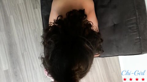 Fit Amateur Brunette Babe Rides Dick In The Living Room Futon