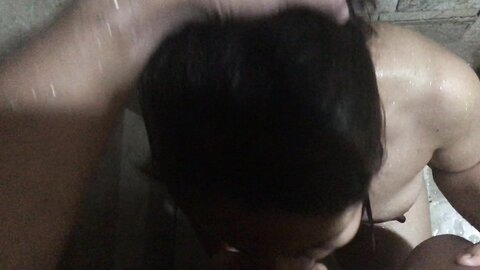 Pinay OFW Marie G. giving her cousin a good blowjob