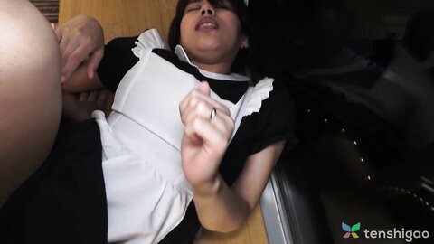 Japanese Maid Hinata Nanase Smokes Cock And Has A Hard Fuck With A Guy
