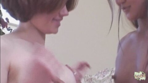 These Two Sluts Got Cum From A Lucky Stud In Their Mouths And Kissed Afterward