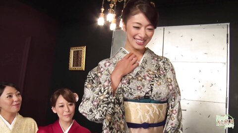 ul Asians Keep Their Kimonos On While They Have Intense Group Sex With Deep Creampies