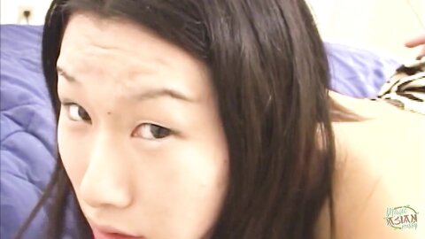 Asian Cutie Indulges Her Man With Hairy Sy And He Jacks Off Over Her Face