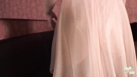 Pervy Asian Babe Sucks Off Her Man In The Restaurant Before Another Stranger Creampies Her