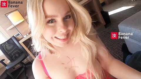 Small Petite Blonde Haley Loves Riding Tall Asian Cock Amwf