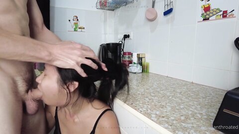 asian fucked on the kitchen counter