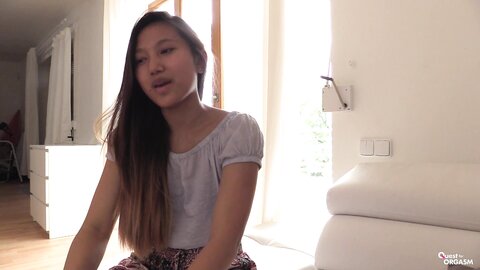 May Thai Asian Teen Tries Different Dildos During Sensual Masturbation