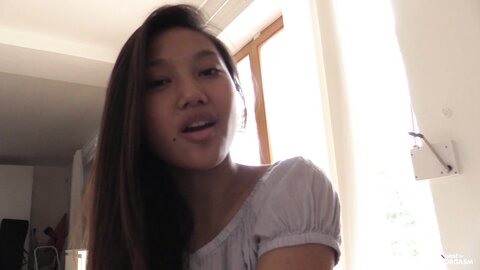 May Thai Asian Teen Tries Different Dildos During Sensual Masturbation