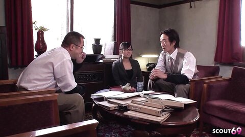 Japanese Teen Secretary With Glasses Seduce To Suck Fat Cock Of Old Ugly Guy In Uncensored Jav