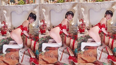 [Cosplay] Byoru – 2024年12月 剑星 伊芙圣诞装 (10)