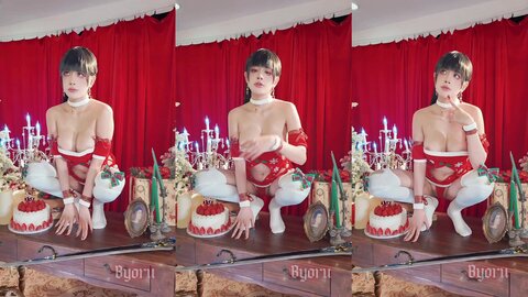 [Cosplay] Byoru – 2024年12月 剑星 伊芙圣诞装 (31)