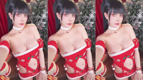 [Cosplay] Byoru – 2024年12月 剑星 伊芙圣诞装 (6)