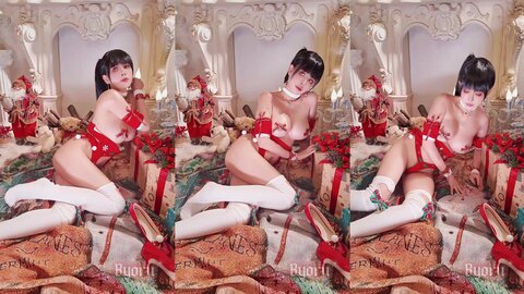 [Cosplay] Byoru – 2024年12月 剑星 伊芙圣诞装 (9)