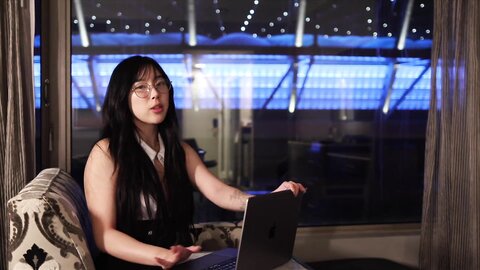 Korean Secretary Fucks Boss For Raise In Open Holed Pantyhose   Slutty Girl Elle Lee