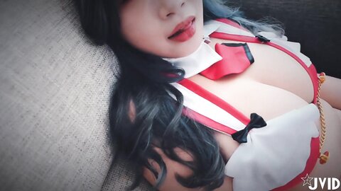 [JVID] 蜜雅 & 晨歆 - K與H的巨乳激烈床上運動㊙️不給糖就愛愛！