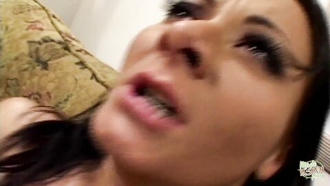 Nette Bombshell Enjoys A Hardcore Plowing Of All Holes In A Threesome