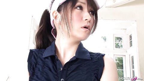 Teacher Seduce Japanese Teen To Give Him A Blowjob At Golf Lesson