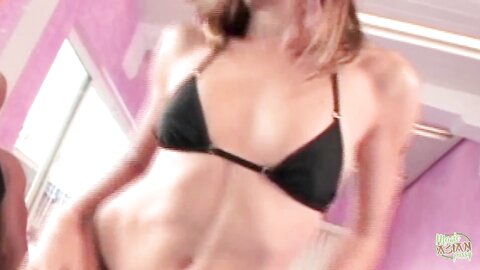 Skinny Asian Temptress Knows Only A Threes Can Make Her Satisfied
