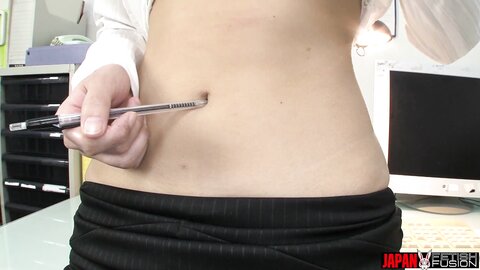 Japan Ff  Forbidden Belly Button Seduction Corporate After Hours Nave