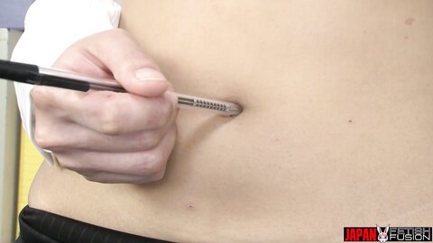 Japan Ff  Forbidden Belly Button Seduction Corporate After Hours Nave