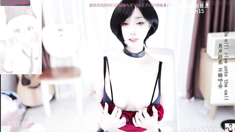 【Stripchat】自带高级感短发长腿神仙颜值女主播「Aricia」性感女枪手全程跳蛋塞穴，震出桃花眼迷离