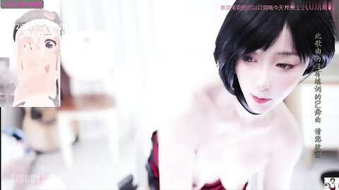 【Stripchat】自带高级感短发长腿神仙颜值女主播「Aricia」性感女枪手全程跳蛋塞穴，震出桃花眼迷离