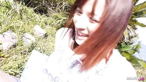 Petite Japanese Stepsister Seduce To Defloration Outdoor Fuck While Holiday Trip In Uncensored Jav Porn