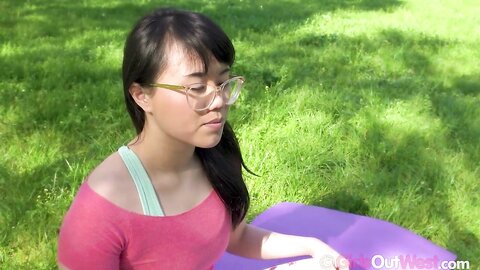 Horny Asian Yogini Penetrates Her Wet Pussy And Tight Asshole With Sex