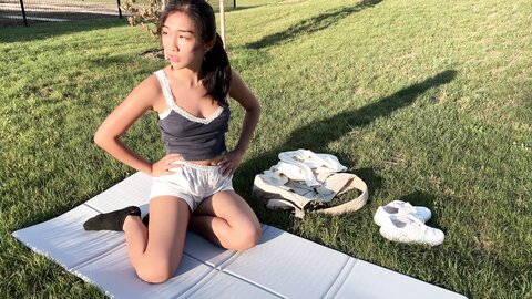 Wet Pussy With Sex Toy In The Park Public