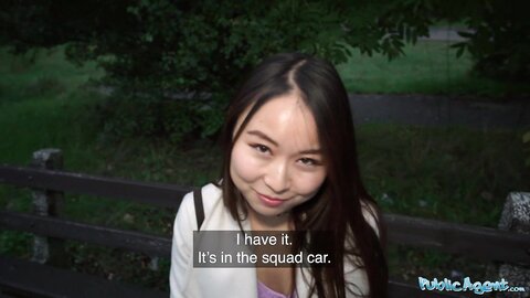 Public Agent Cheeky Asian Wants To Pay To Fuck His Massive Fat Cock