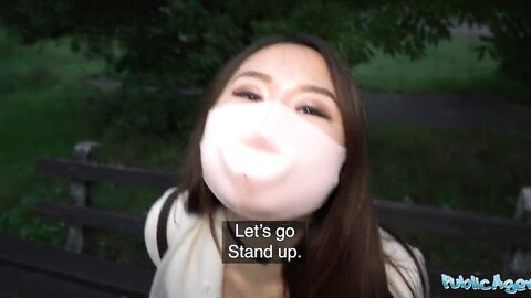 Public Agent Cheeky Asian Wants To Pay To Fuck His Massive Fat Cock