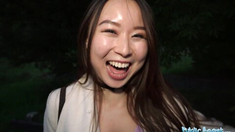 Public Agent Cheeky Asian Wants To Pay To Fuck His Massive Fat Cock