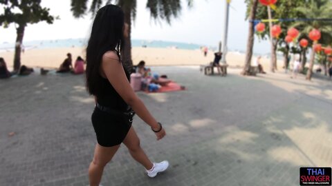Beach Walk And Creampie With Mai