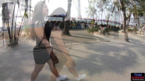 Beach Walk And Creampie With Mai