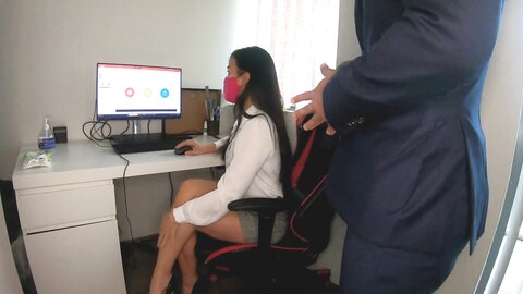 Boss Wants To Fuck His Cute Asian Intern  Twosetduet Twosetduet