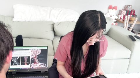 Amaf Medical Student Elle Lee Returns The Favor To Her Tutor Elle Lee