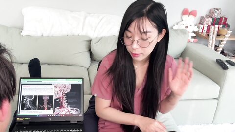 Amaf Medical Student Elle Lee Returns The Favor To Her Tutor Elle Lee